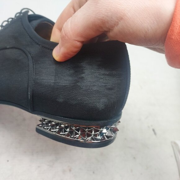 Christian Louboutin MENS Black Greggyrocks Stud Lace Up Oxford Shoe main image 8